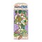 eeBoo Piece & Love: Asta's Flower - 15" Paper Fan For Adults, Vibrant Floral Design, Foil Stamped, Light Portable Art Fan, Uniquely Shaped Borders